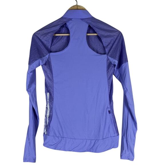 Adidas Adizero Running Jacket Womens S Purple Lightweight Zip Athleisure Sporty - Picture 4 of 6